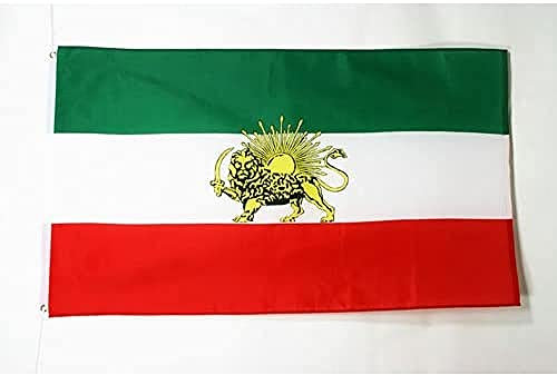 AZ FLAG - Flagge Iran Alt - 90x60 cm - Iranische Fahne 100% Polyester mit Messing-Ösen - 50g
