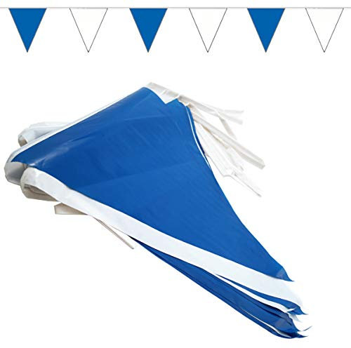 Goodymax® Wimpelkette 10 m Blau-Weiß - viele weitere Farben & Farbkombinationen zur Auswahl