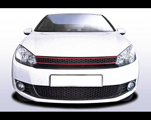Waben- Gitter- Kühler- Sport- Front- Rippen- Grill ohne Emblem Schwarz Eintragungsfrei