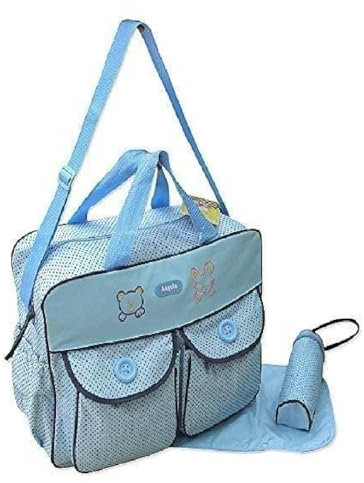 GMMH Baby Kinder Wickeltasche Windeltasche Kindertasche Tasche Reisetasche (Blau 2)