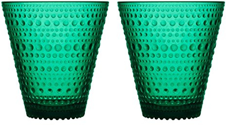 Iittala - Kastehelmi - Glas/Trinkglas/Wasserglas - 30 cl - Emerald/Grün - 2 Stück