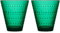 Iittala - Kastehelmi - Glas/Trinkglas/Wasserglas - 30 cl - Emerald/Grün - 2 Stück