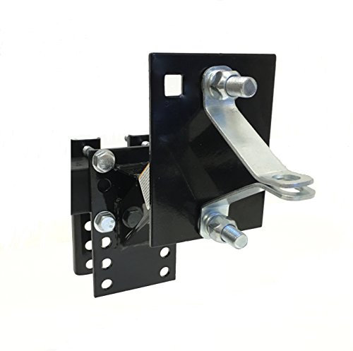 MAXXHAUL 80071 Pulverlack Schwarz Anhänger Ersatzträger mit Reifenverriegelung