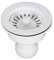 MONTSERRAT BO-41450 Válvula cesta tapón, Blanco