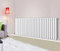 NRG 600x1593mm White Column Designer Radiator Bathroom Central Heating Horizontal Single Oval Panel Perfect for Bathrooms Hallway Kitchen Living Room 15 Year Guarantee