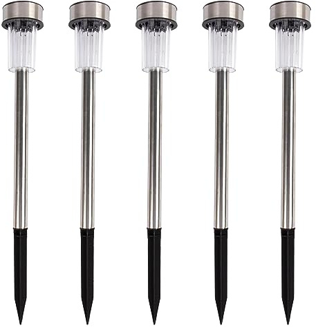 Kingavon Stainless Steel Solar Lights, Silver