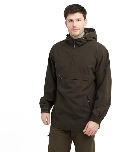 Hoggs of Fife Struther W/P Smock Field Jacket Dark Green - 90% Polyester/10% Nylon, Dropliner membrane