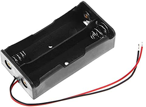 OcioDual Porta Batterie Pile 2 Stilo 18650 3.7V Litio a Cavetti Serie Senza Connettor 2S1P Contenitore Serie Con Fili