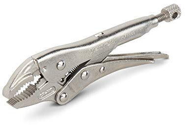 TEKTON 5-Inch Curved Jaw Locking Pliers | PLK10005