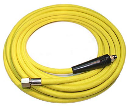 METALSUB Frusta erogatore, narghile DIVEFLEX Intrecciato, Giallo. (5 Metri)