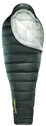 Therm-a-Rest Hyperion 32-Degree Ultraleichter Daunen-Camping-Schlafsack, Schwarz Wald, S