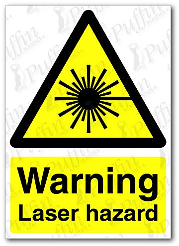 Warning Laser Hazard Sign (Self Adhesive, A3)