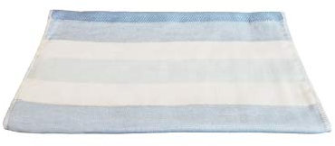 IPPINKA Senshu Japanisches Handtuch, ultraweich, schnelltrocknend, zweifarbige Streifen, Blau (Handtuch)