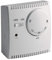KPS Termostato analógico para calefacción o aire acondicionado con interruptor ON/OFF, Conexión 2 hilos, +5ºC a +30ºC