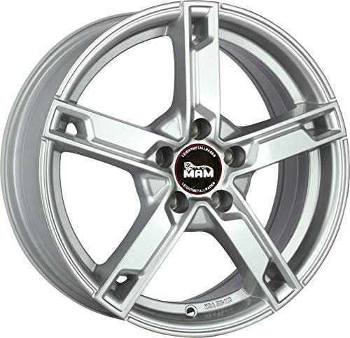 MAMW4 6.5JX16 5/112 ET38 66.6 SILVER PAINTED Alufelgen