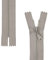 Nicht teilbarer Reißverschluss, 2 Stück, 25 cm Schienenlänge, in Grau, #3 RV Größe, 4,5 mm Schienenbreite, 30 mm Bandbreite, Ersatz Reissverschluss Kunststoff, Kunststoffreissverschluss # 3 Grösse
