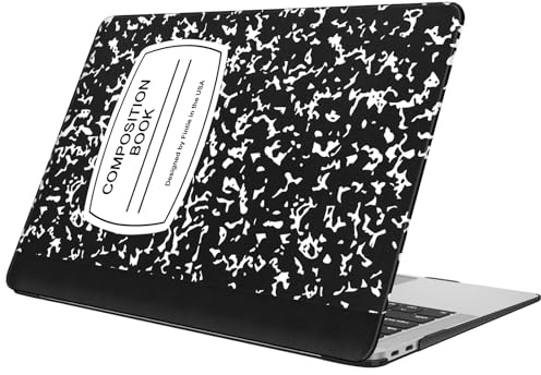 Fintie Hülle für MacBook Air 13 Zoll A2337 (M1) / A2179 / A1932 (2022 2021 2020 2019 2018 Release) - Snap On Hard Shell Case Cover für MacBook Air 13 Retina Display mit Touch ID (Kompositionsbuch)