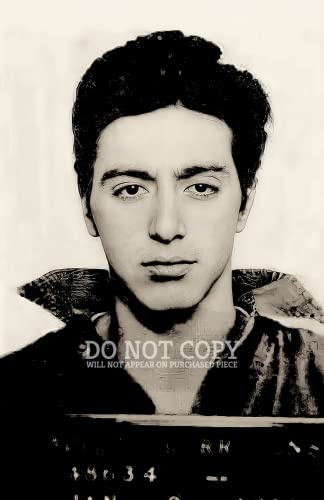 Al Pacino Mugshot Artwork 11 X 17 - Awesome 1961 Mugshot Portrait - Original Painting - Rare Photo - Poster Art Print