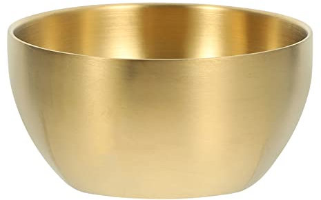 DOITOOL Dipschalen Edelstahl Soßenschale Vorspeisen Schalen Koreanische Kleine Edelstahlschalen 10cm Golden Saucen Sojasauce Sushi Soja Ketchup Gewürz Dessert Schälchen Zuhause Restaurant