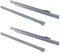 bricoleva Confezione Guide per Cassetti e Cassettiere non Ammortizzate Grigie in più Varianti Misura 50 cm Confezione da 2 coppie, Grigio