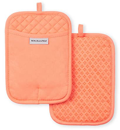 KitchenAid Asteroid Pot Holder 2-Pack Set, Bird of Paradise, 7x10