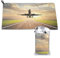 AROONS Schnell trocknendes Handtuch mit Tasche – Flugzeug bedruckt, super saugfähig, Mikrofaser, Reise-Sport-Handtücher, 80 x 40 cm