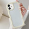 UEEBAI Hülle für iPhone 11, Wellen Rahmenform Silikon Stoßfeste Schutzhülle Anti-Kratzt Tansparent Rückseite TPU Bumper Cover für Mädchen Frauen Handyhülle für iPhone 11 - Gelb