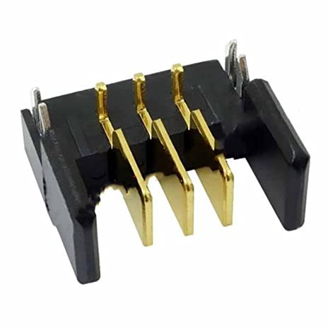 10pcs Temperature Resistance 3P Gold-plating Battery Male Socket Connector 90 Degree Side Insert 2.0mm Pitch Adaptor