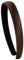 Haarreif aus Satin – steifer und flexibler Haarreif, schmal, 2 cm breit (braun)