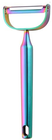 Buyer Star Rainbow Potato Peeler Vegetable Peele, Y-Shaped Peeler with Potato Eye Remover, Sharp Stainless Steel Blade Ergonomic Good Grips Peeler Perfect for Butternut Squash Carrot