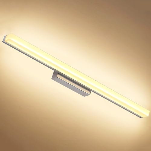 J.SUNUN LED Spiegelleuchte badlampe Warmes Licht 3000K 80CM Spiegellampe badezimmer lampe wand wandlampe Spiegelschrank beleuchtung leuchte lampe Spiegellampen für das bad wasserdicht 16W