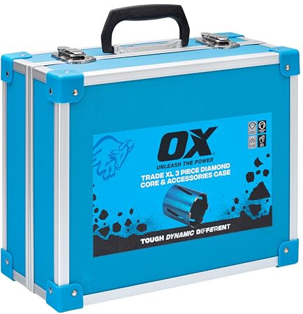 OX Tools Spectrum Trade XL 3 Piece Diamond Core Drill & Accessories Case