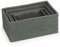 EHC Storage Baskets Set 4, Woven Basket Paper Storage Bin, Storage baskets for Shelves, Boxes for Makeup Closet Bathroom Bedroom Living Room, Dark Green
