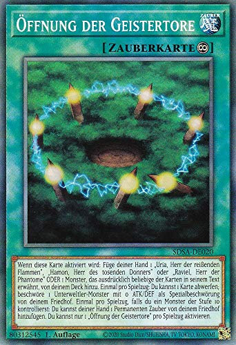 SDSA-DE020 - Öffnung der Geistertore - Common - 1. Auflage - Deutsch - Structure Deck: Sacred Beasts - mit LMS Trading Fieldcenter-Karte Yugioh