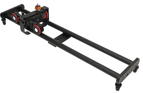 DSLR Camera Slider, App Remote Control, Infinitely Adjustable Speed, Detachable Video Camera Dolly Car for Time Lapse Photography, for DSLR Cameras Phones