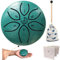 mini steel tongue drum Regentrommel Stahlzungentrommel 3 Zoll 6 Töne C-Key Handpan Drum Percussion Instrument Ätherische Trommel mit Stofftasche, Musikbuch und Schlägel, Musik Geschenk für Kinder