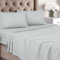Utopia Bedding Bettwäscheset, gebürstete Mikrofaser, weiche Bettlaken für Kingsize-Bett, enthält 1 Bettbezug, 1 Spannbetttuch und 2 Kissenbezüge, tiefer Umschlag, Hellgrau
