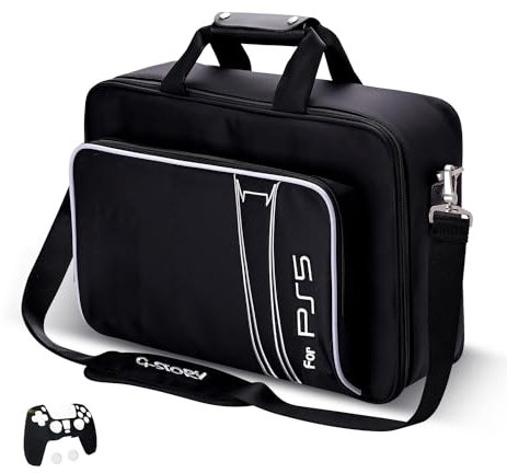 G-STORY Tragetasche für die Reise, kompatibel mit PS5 Slim, schützende Reisetasche für Playstation 5 Slim-Konsole, Controller und Zubehör, eine Controller-Hülle ist im Lieferumfang enthalten