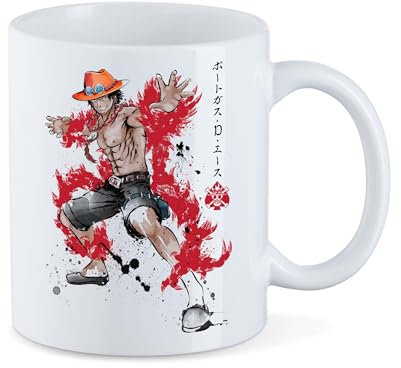 T-Nerds - Fire Fist Ace - Tasse Mug Kaffeetasse Teetasse - Weiß