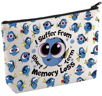Nemo Dory Movie Merchandise Kosmetiktasche Dory Lovers Make-up Tasche WDW Cartoon Charakter Geschenk Ozeantiere Geschenk für Fans, Gedächtnisverlust, Nein