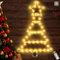 Ulikey Luci Natale Esterno Batteria, 67cm LED Scaletta Luci Natale con Timer, Impermeabile Luci Albero di Natale Scaletta per Esterno Interno Party Finestra Natalizi Decorazione, 8 Modalità (Calda)