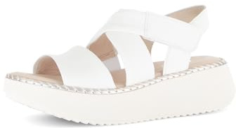 Gabor Damen Riemchensandalen, Frauen Sandalen,Sommerschuhe,Freizeitschuhe,offene Schuhe,Strandschuhe,Sandaletten,bequem,Latte,38 EU / 5 UK