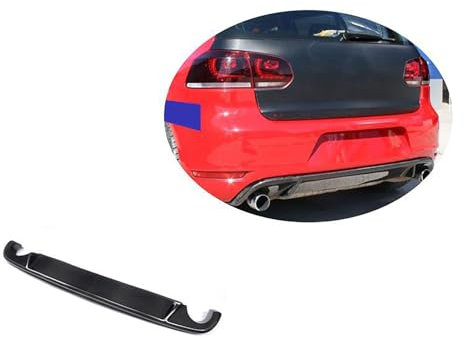 CHYPAAK Kompatibel für VW Golf 6 VI MK6 GTI 2009-2013, Auto-Heckspoiler, Stoßstangen-Diffusor, Lippensplitter-Abdeckung, Karosserie-Kit, Außenzubehör, Kohlefaser