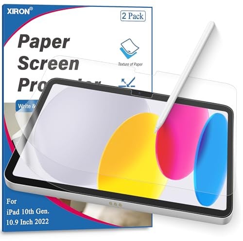 Papier Folie für iPad A16 11./10. Generation 10,9 Zoll 2022/2025, Schutzfolie Like Paper Matt Displayschutz Schreiben wie Papier, Einfache Installation, Blendfreiem zum Zeichnen und Notizen(2 Stück)