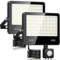 LAMLAMCK Foco LED con Sensor De Movimiento 50W - 2 Piezas 5000LM 6500K Blanco Focos LED Exterior Con Sensor De Movimiento, IP66 Impermeable Proyector Exterior para Patio, Jardín, Pasarela, Garaje