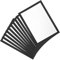 Angoily 10 Blatt Blanko Rahmenpapier Blanko Kartonpapier Für Grußkarten Bemalbares Papier Kartonpapier Blanko Zeichenpapier Blanko Grußpapier Millimeterpapier Schwarzer Papierstau