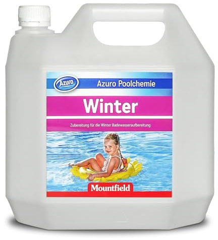 Azuro Winter Winterschutzmittel für Pool - Verhindert Kalkablagerungen & Erleichtert die Reinigung im Frühjahr - 1L reicht für 10m³ Wasser (3L)