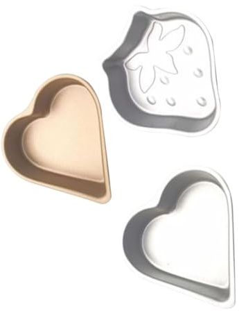 Toyvian 3 Pièces Mini Moules à Gâteau Antiadhésifs Résistant Haute Température pour Pâtisserie Maison et Pudding Cuisson Aléatoire