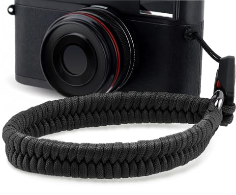 ToopMount Camera Wrist Strap, Universal Hand Strap with Quick Release Anchor Connectors, Braided Wrist Lanyard for DSLR & Mirrorless Camera, Adjustable Length Paracord Rope & Aluminum D-ring