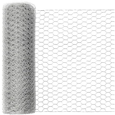Jiuvaso Rouleau de Grillage à Poules, Grillage Hexagonal pour barrière Animale, idéal pour Les Loisirs créatifs et Les poulaillers, 0.4 M X 10 M
